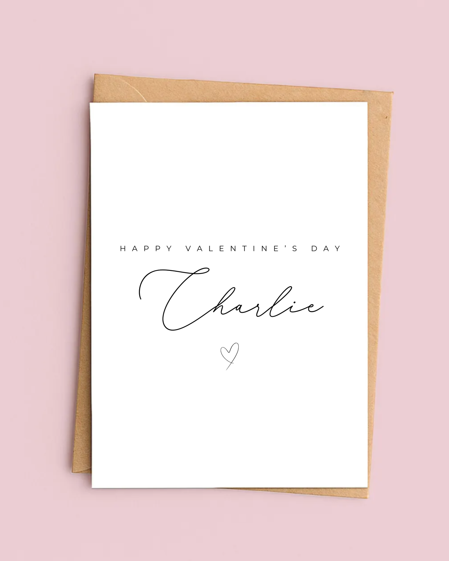 Personalised Happy Valentine's Day Card