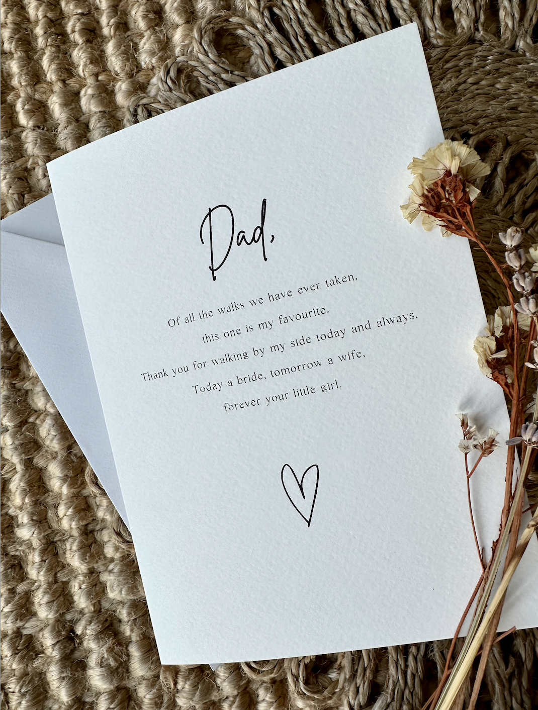 Personalised Father Of The Bride Card