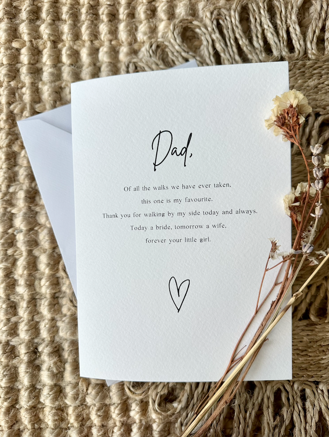 Personalised Father Of The Bride Card