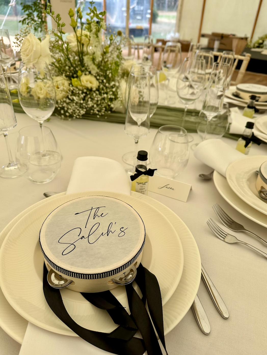 Personalised Custom Place Name Tambourine