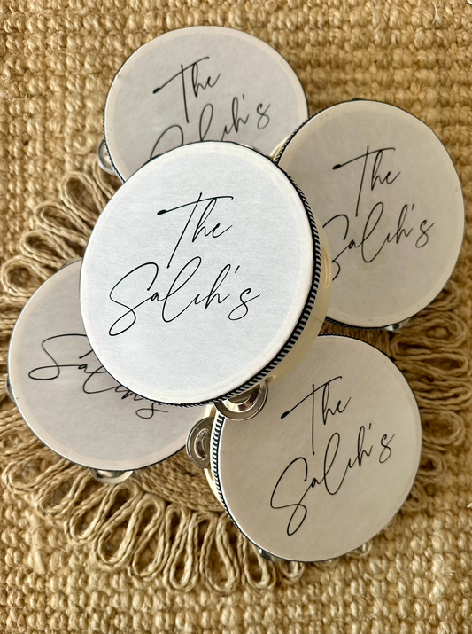 Personalised Custom Place Name Tambourine