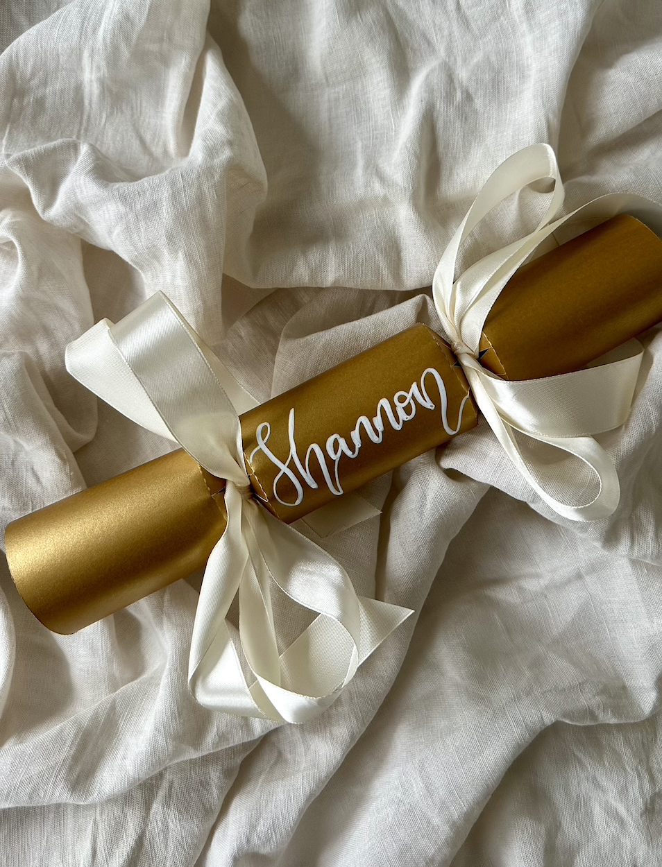 Personalised DIY Custom Christmas Cracker Place Name