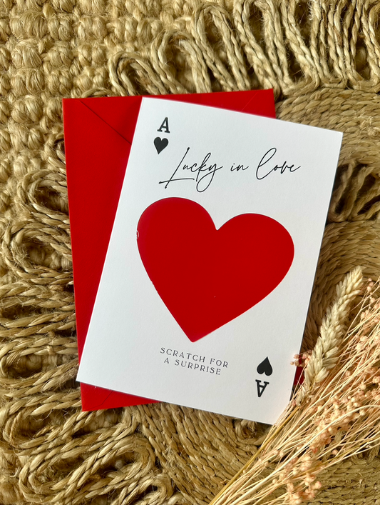Lucky In Love Scratch To Reveal Card