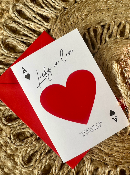 Lucky In Love Scratch To Reveal Card