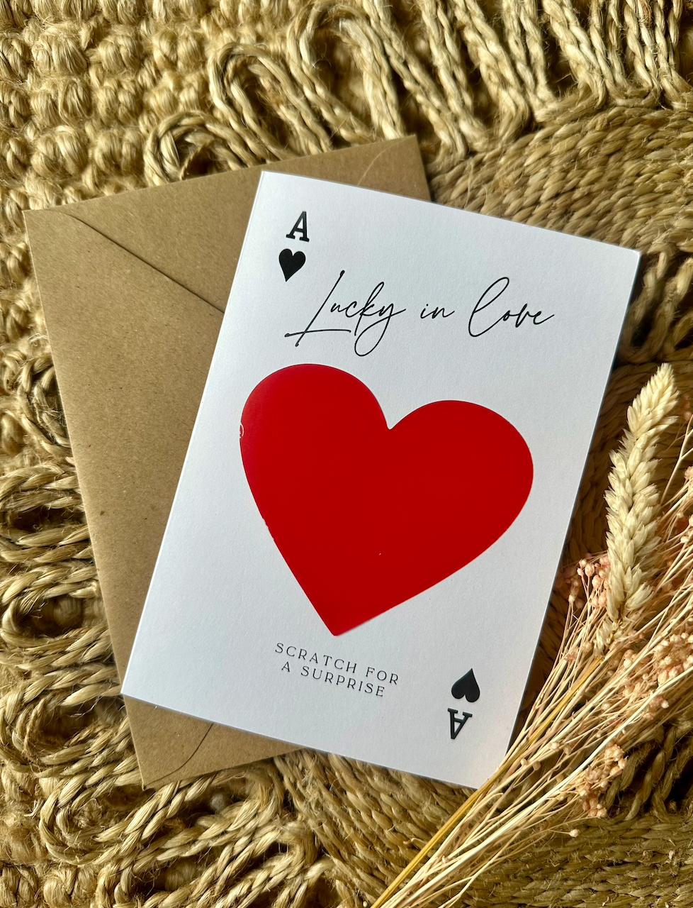 Lucky In Love Scratch To Reveal Card