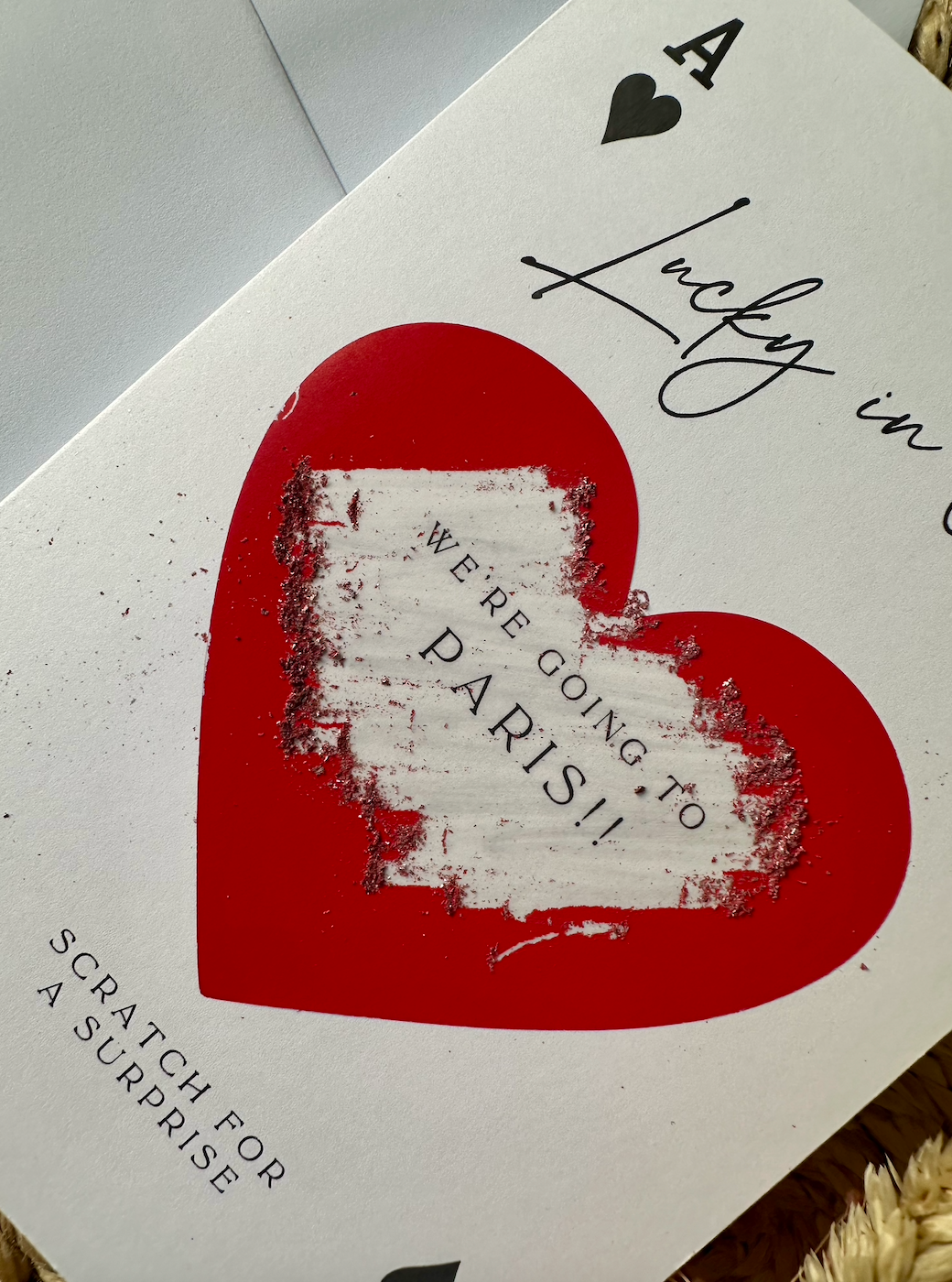 Lucky In Love Scratch To Reveal Card