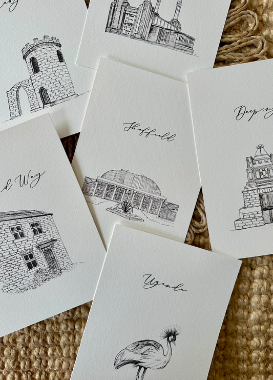 Personalised Hand Drawn Location Table Names