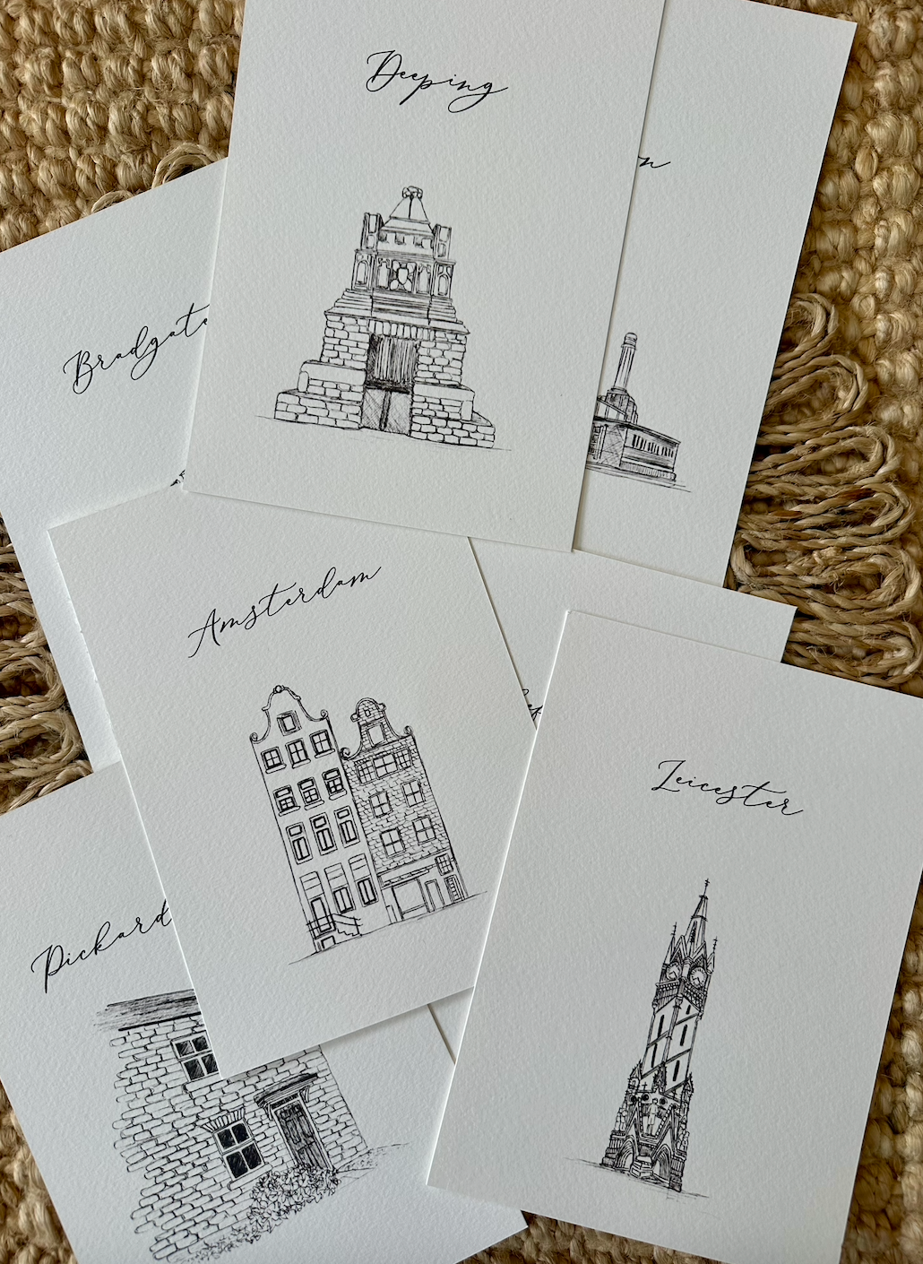 Personalised Hand Drawn Location Table Names