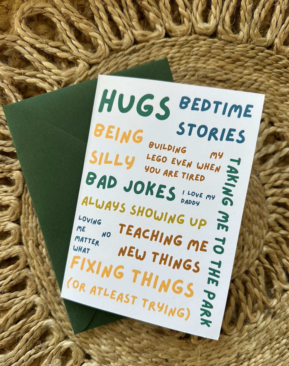 Custom Reasons I Love My Daddy Card