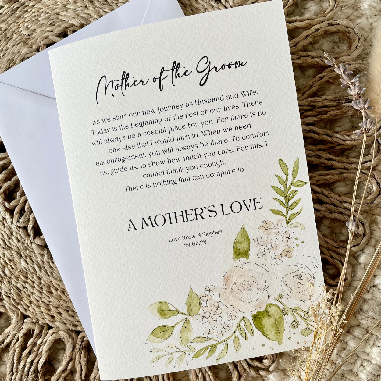 Mother Of The Groom Card