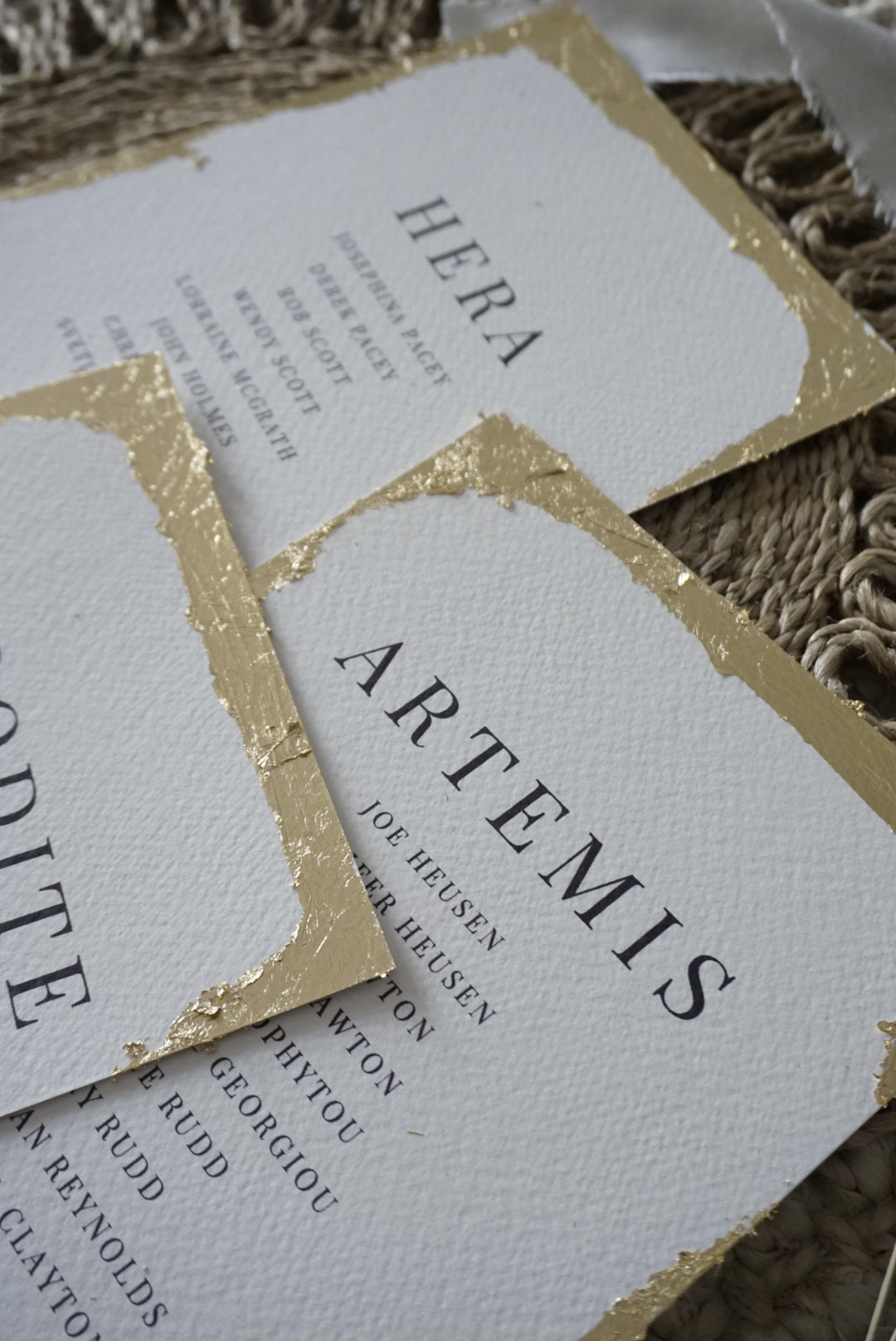 Gold Leaf Detail Table Names