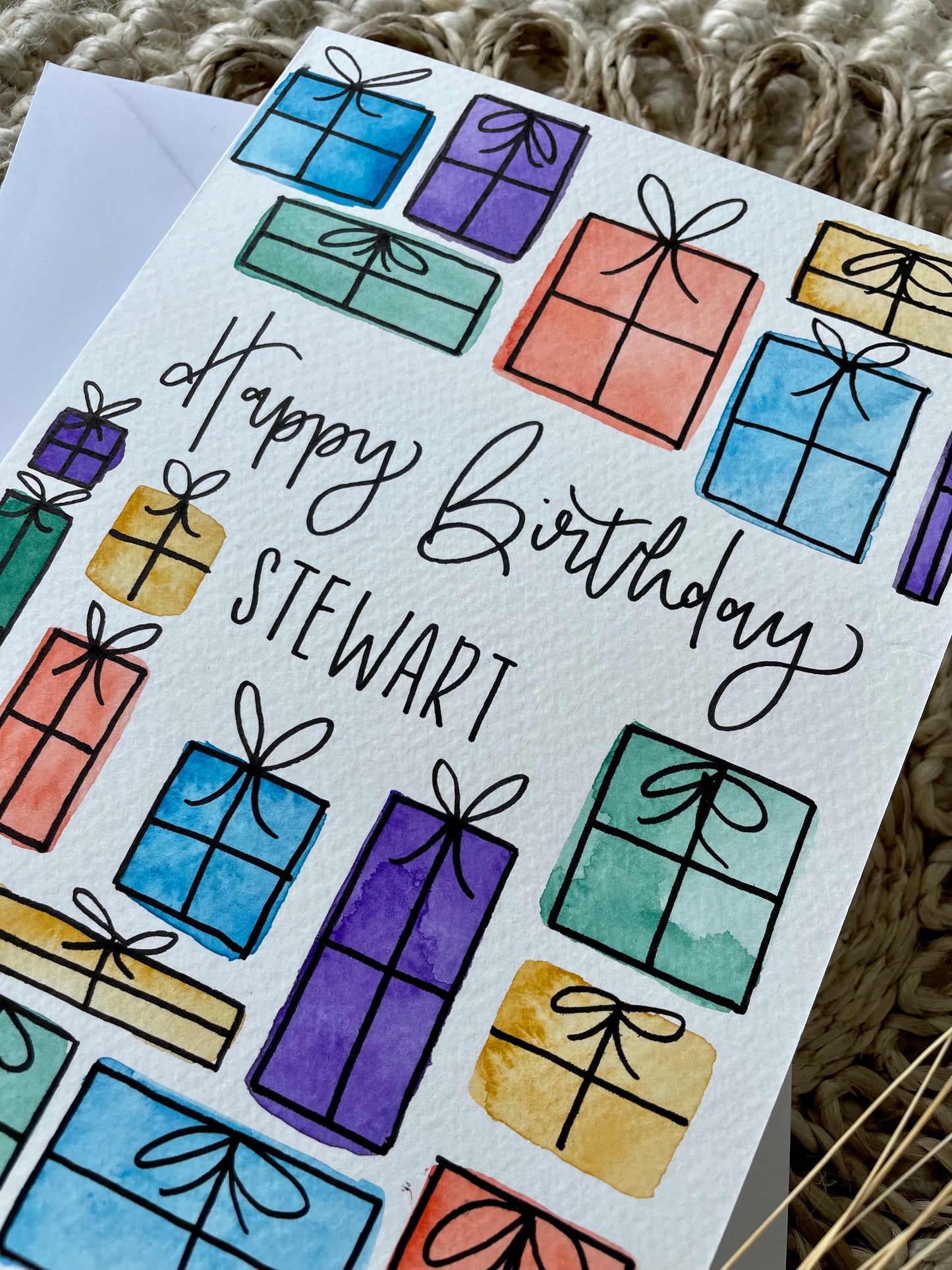 Colourful Presents Birthday Card