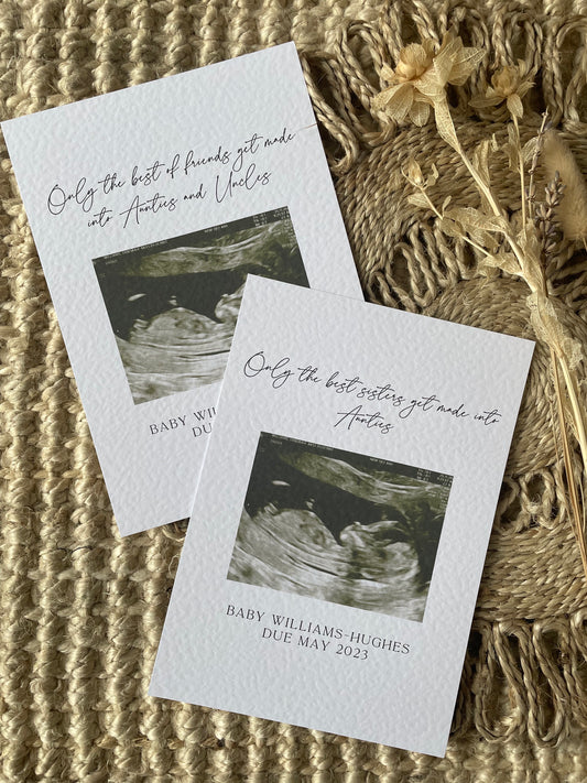 Personalised We're Expecting Baby Announcement Card