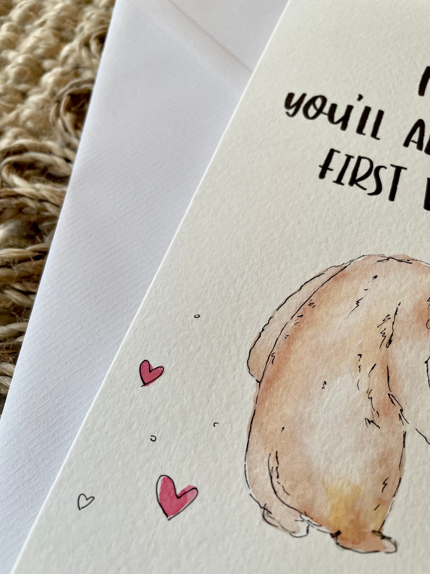 Personalised Bear Valentine's Day Card