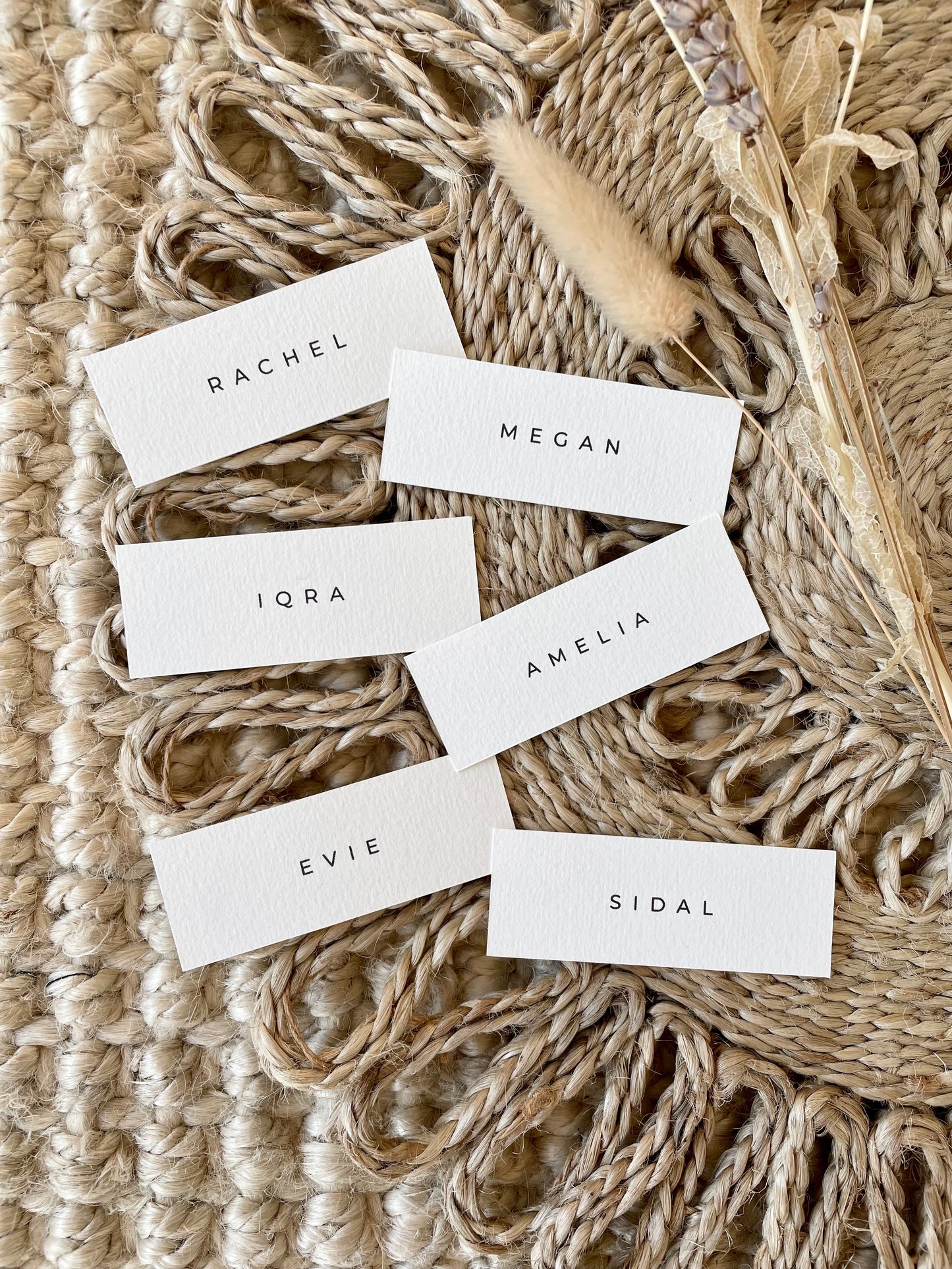 Minimalist Style Personalised Place Name Card