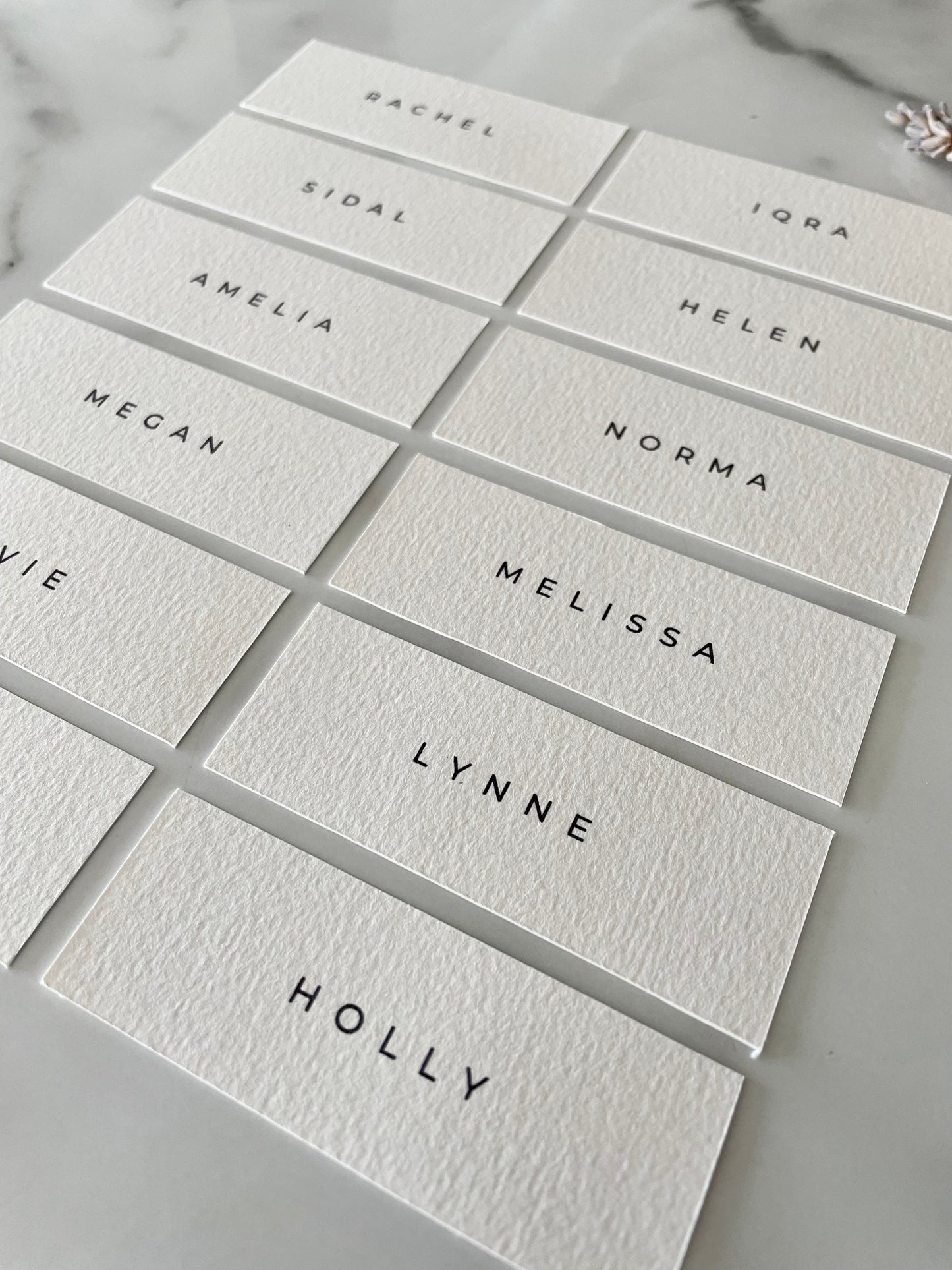 Minimalist Style Personalised Place Name Card